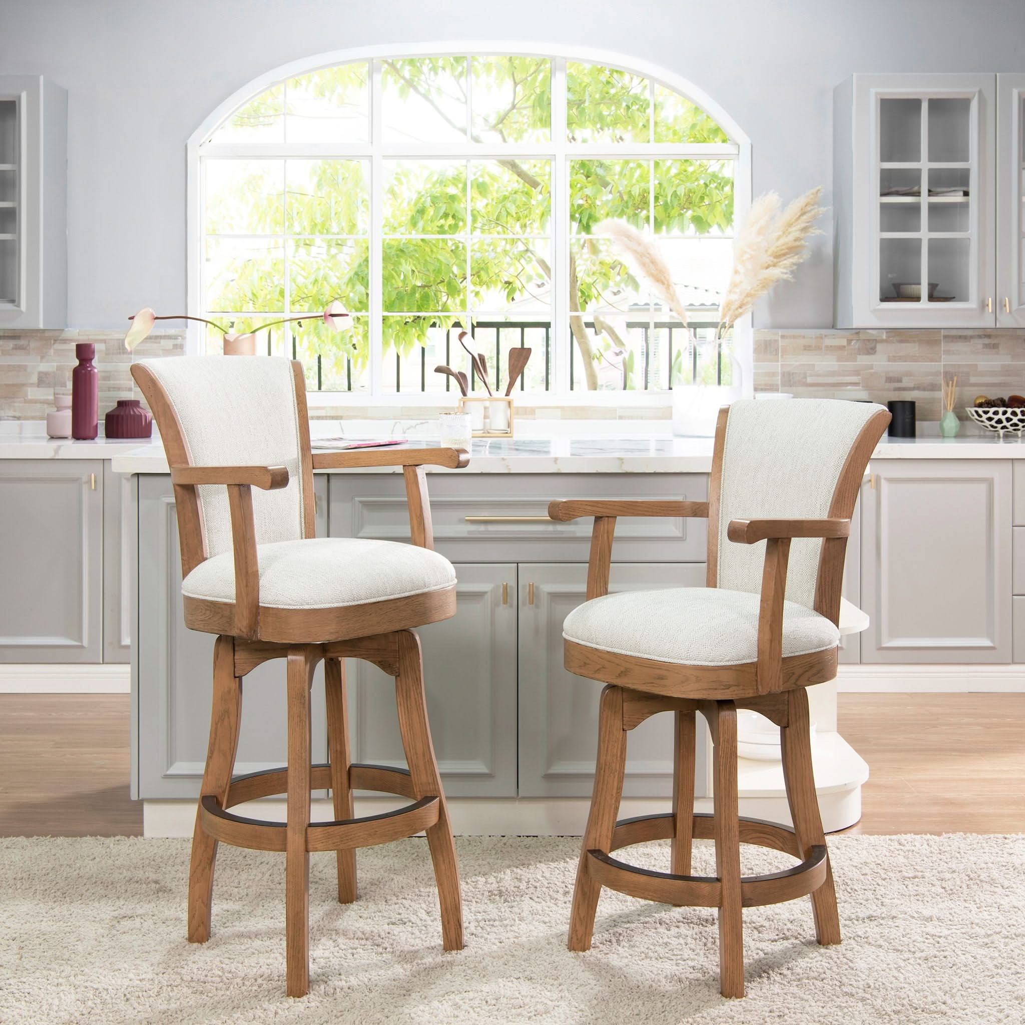 Williams - Swivel Bar Stool With Armrests - Image 2