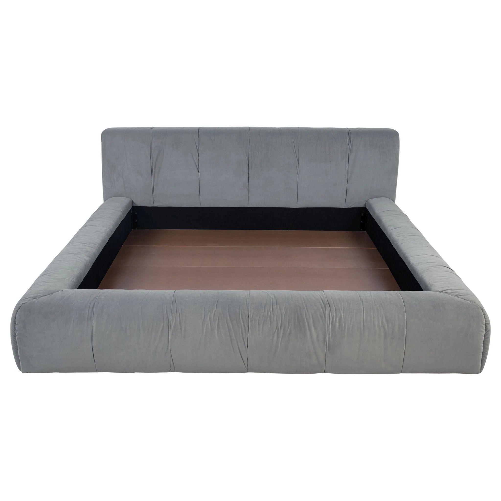 Wilshire Upholstered California King Platform Bed Grey - Image 2