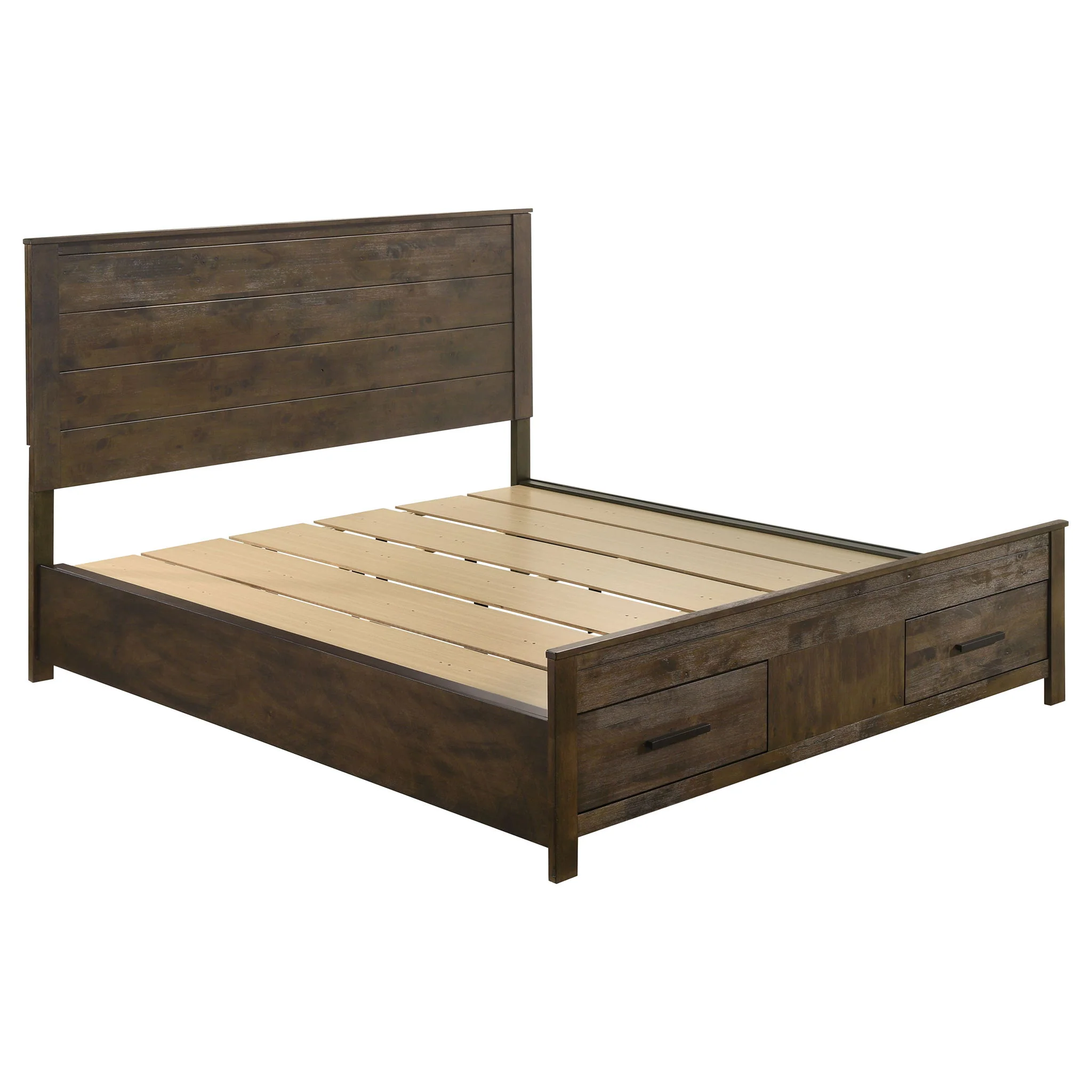 Woodmont 5-piece California King Bedroom Set Golden Brown - Image 4