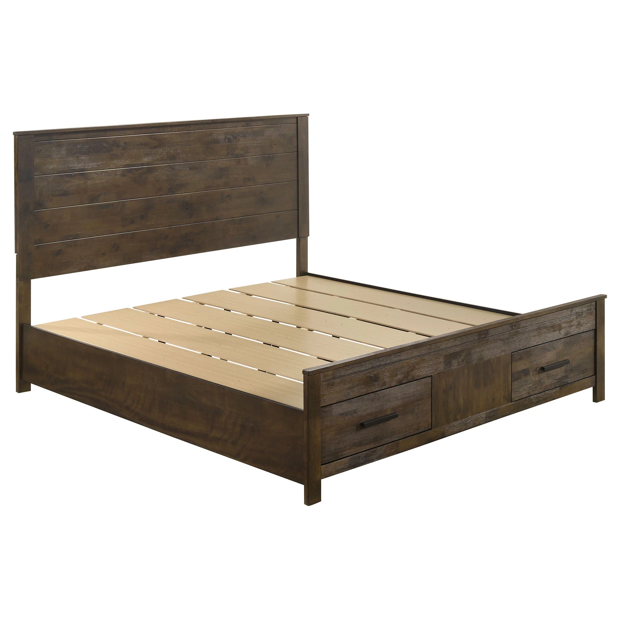 Woodmont 5-piece Eastern King Bedroom Set Golden Brown - Image 4