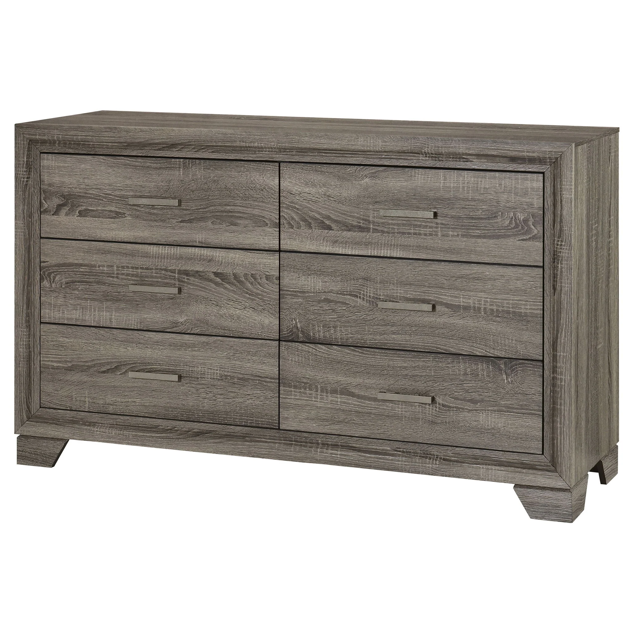 Wright 6-drawer Dresser Cabinet Brown Oak - Image 2