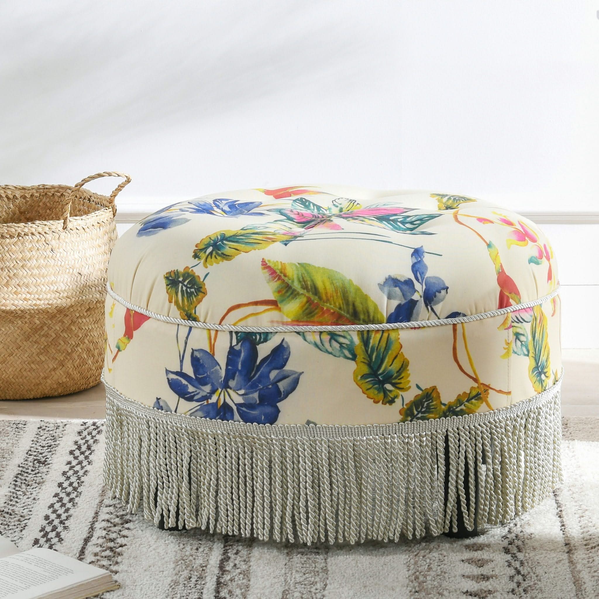 Yolanda - Round Upholstered Accent Ottoman - Image 8