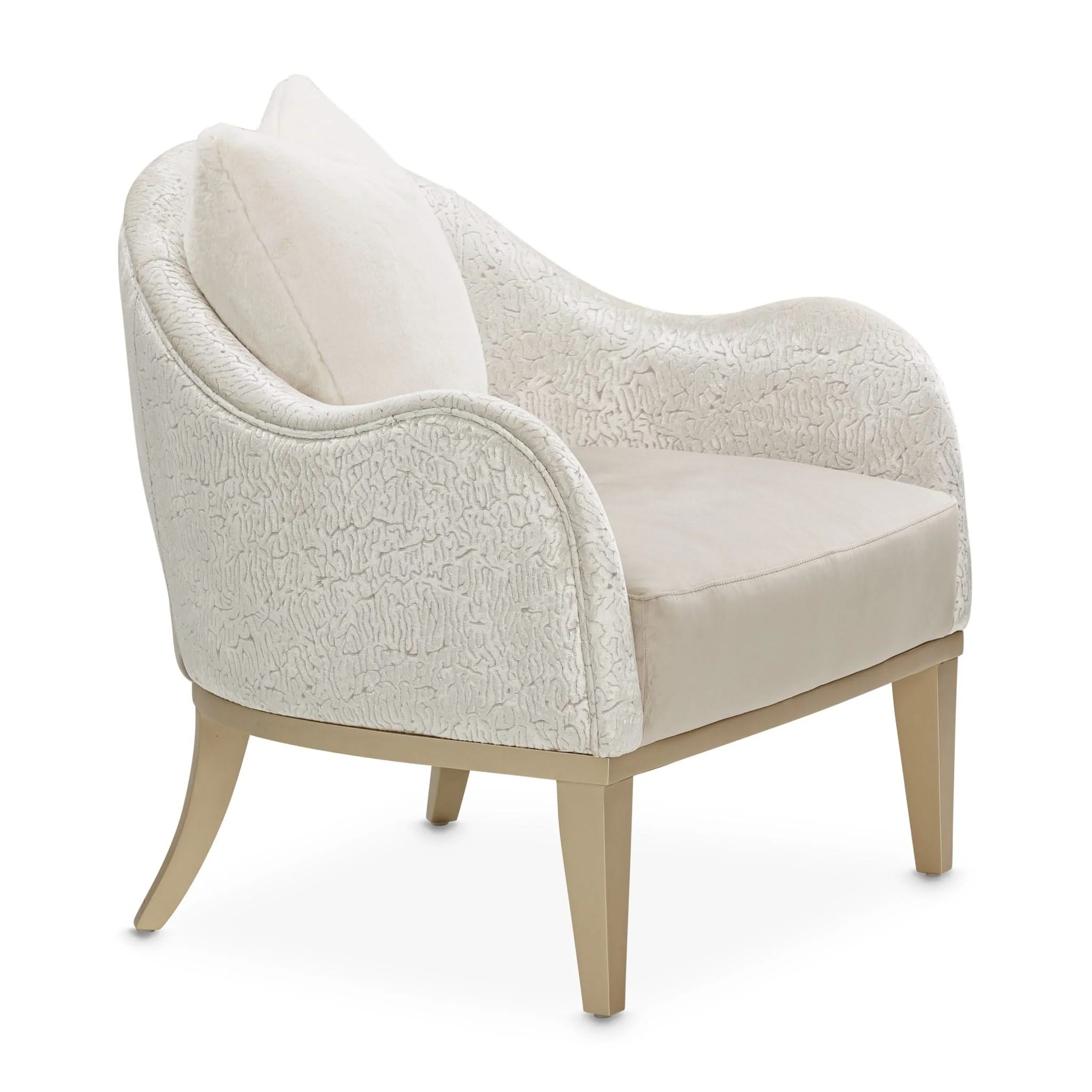 Yvette - Accent Chair - Porcini / Medium Champagne - Image 4