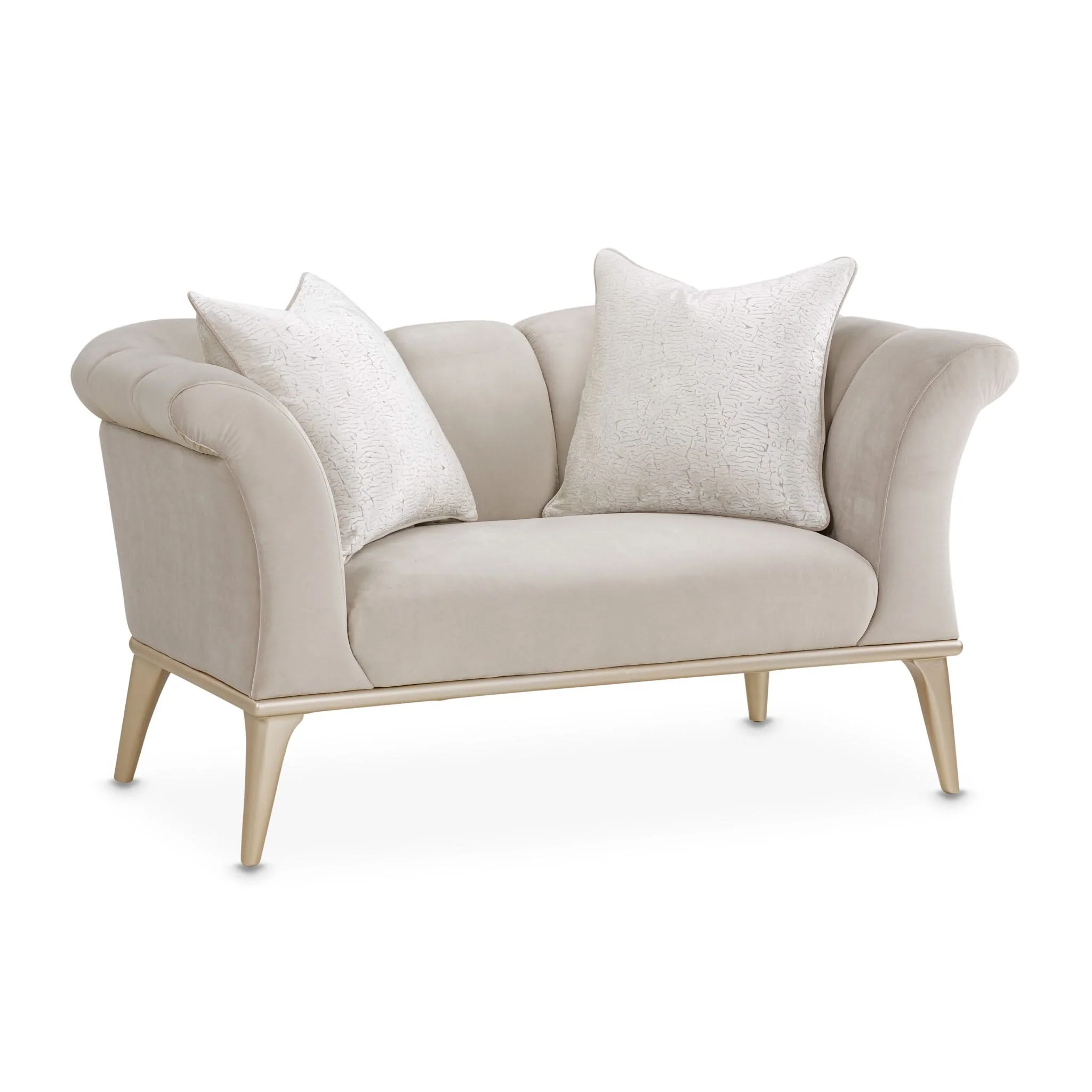 Yvette - Chair And A Half - Porcini / Medium Champagne - Image 2