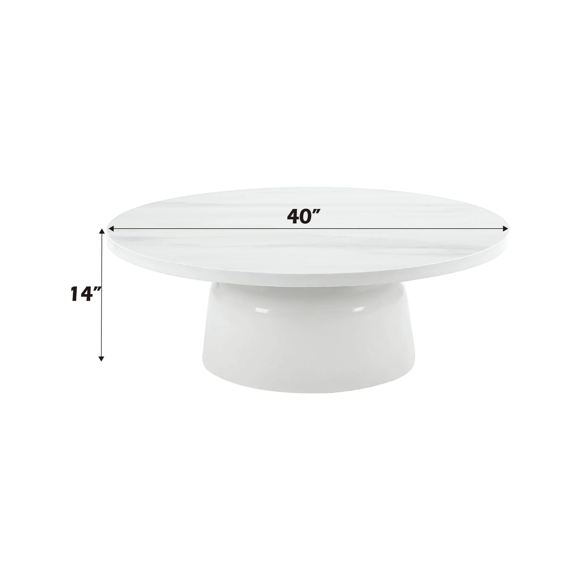 Zaid - Engineering Marble High Gloss Table - Image 3