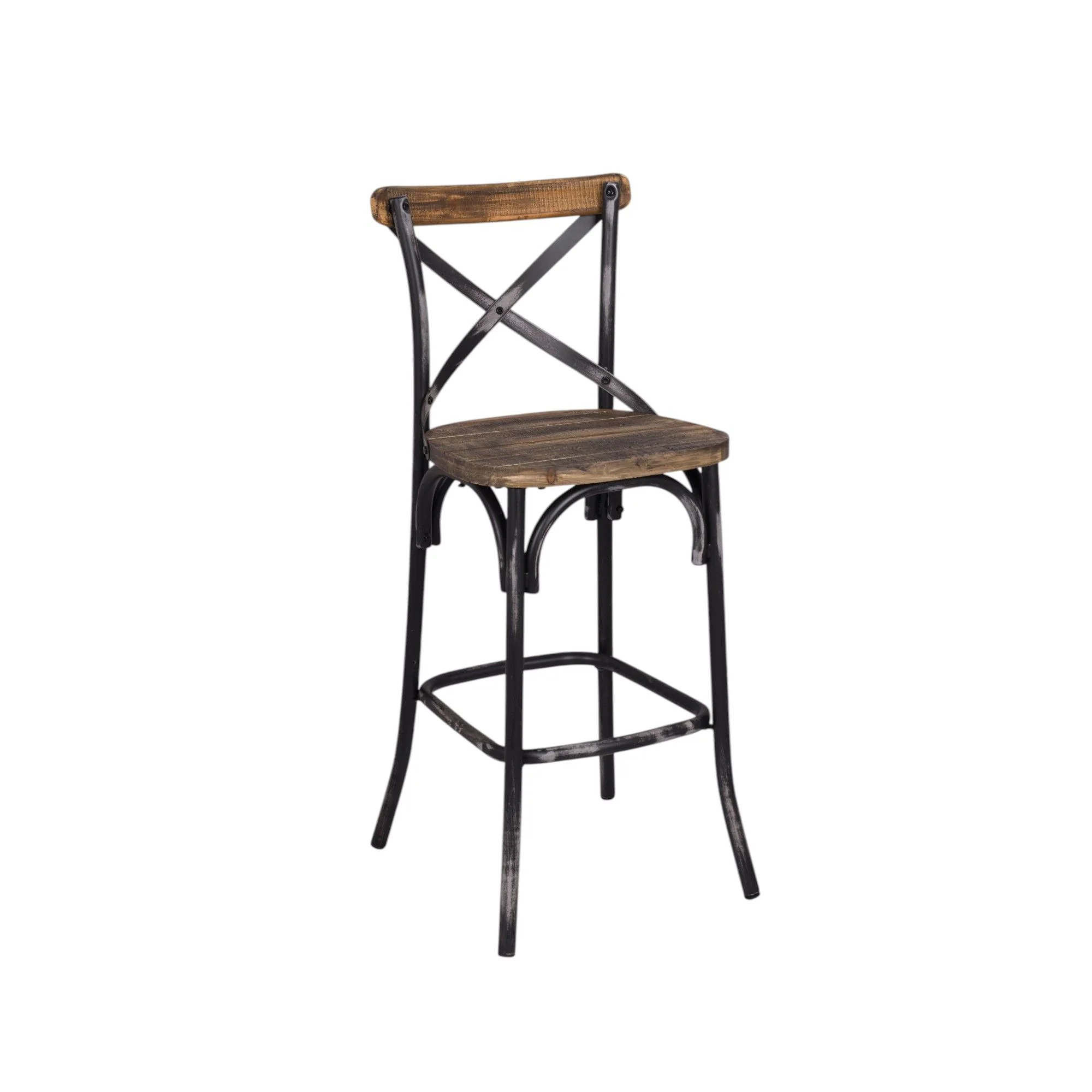 Zaire - Bar Chair - Black / Oak
