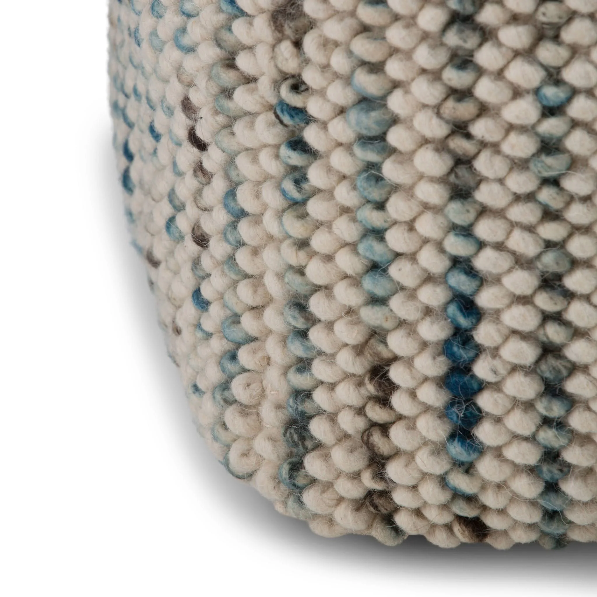 Zoey - Handcrafted Woven Cube Pouf - Image 3