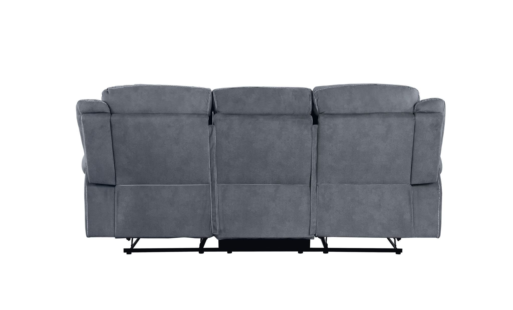 Zubaida - Two Tone 3 Piece Recliner Living Room Set - Image 7