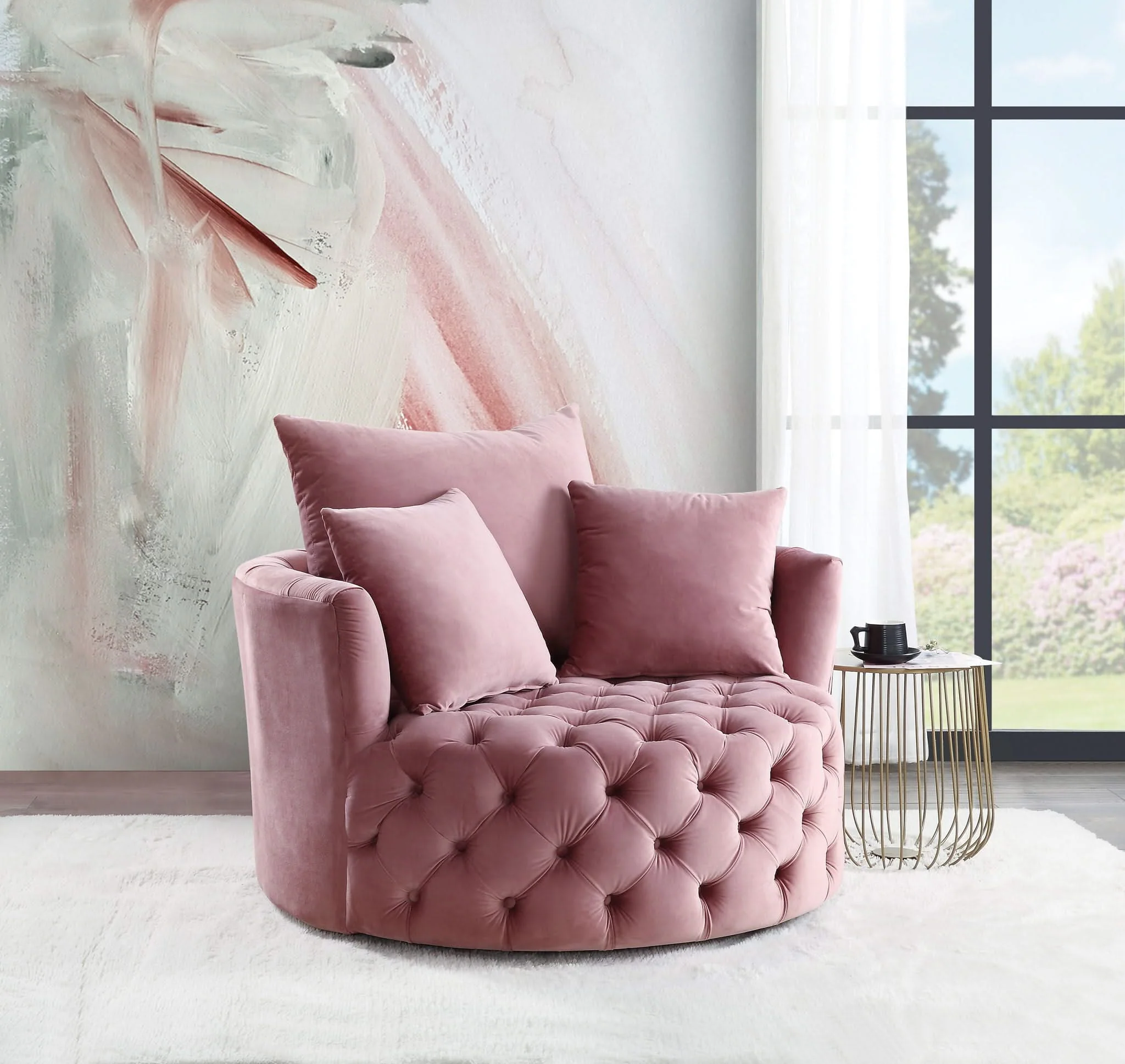 Zunyas - Accent Chair With Swivel - Image 5