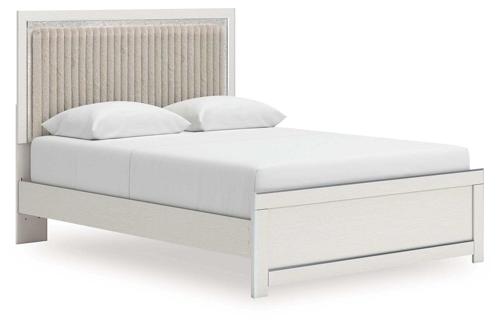 Zuraleus - Upholstered Panel Platform Bed With Roll Slats - Image 4