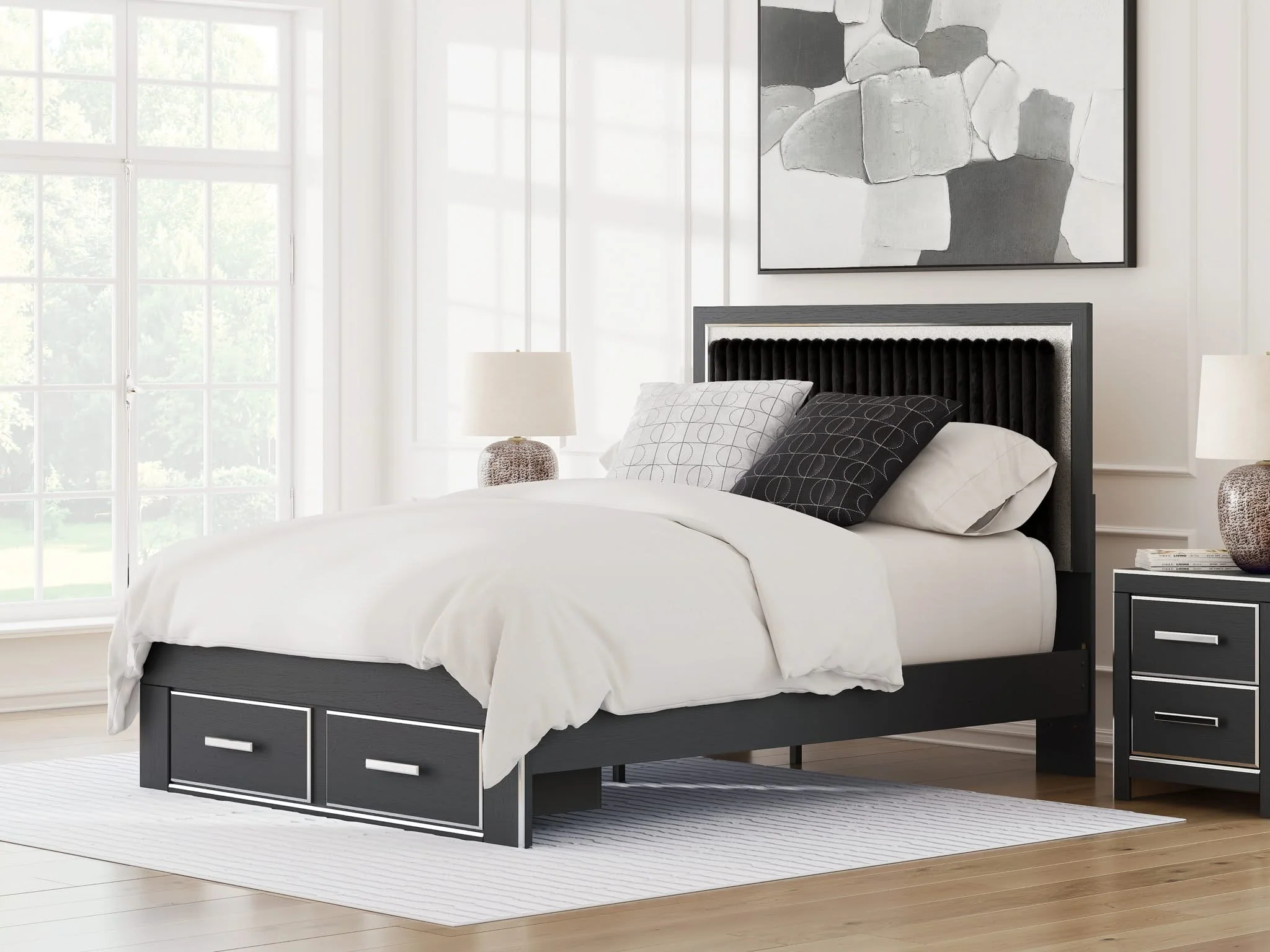 Zuraleus - Upholstered Panel Platform Storage Bed - Image 12
