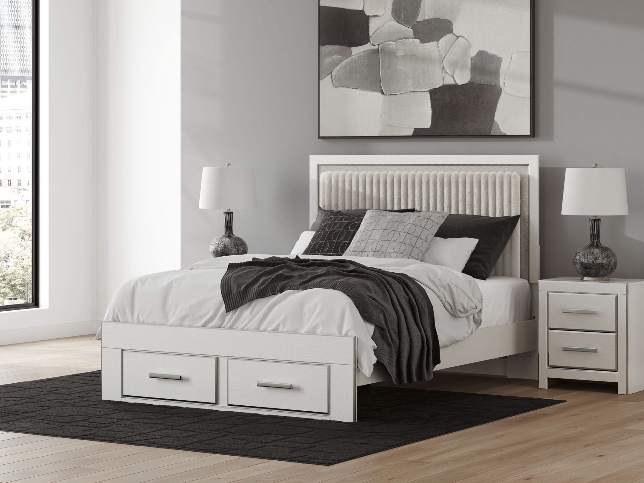 Zuraleus - Upholstered Panel Platform Storage Bed - Image 13
