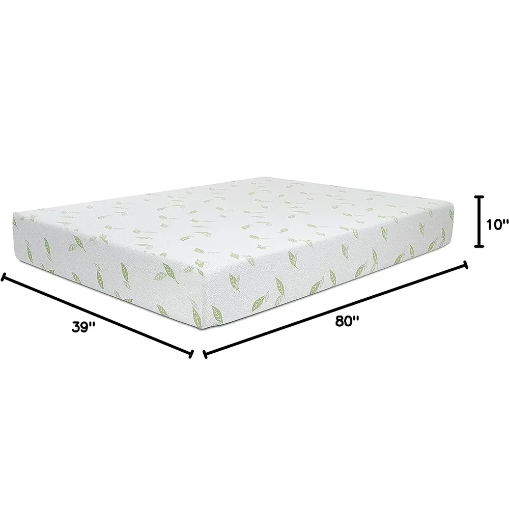 ZZZOOM Green Tea Memory Foam Mattress Medium Feel with Cooling Comfort & Pressure Relief - Image 10